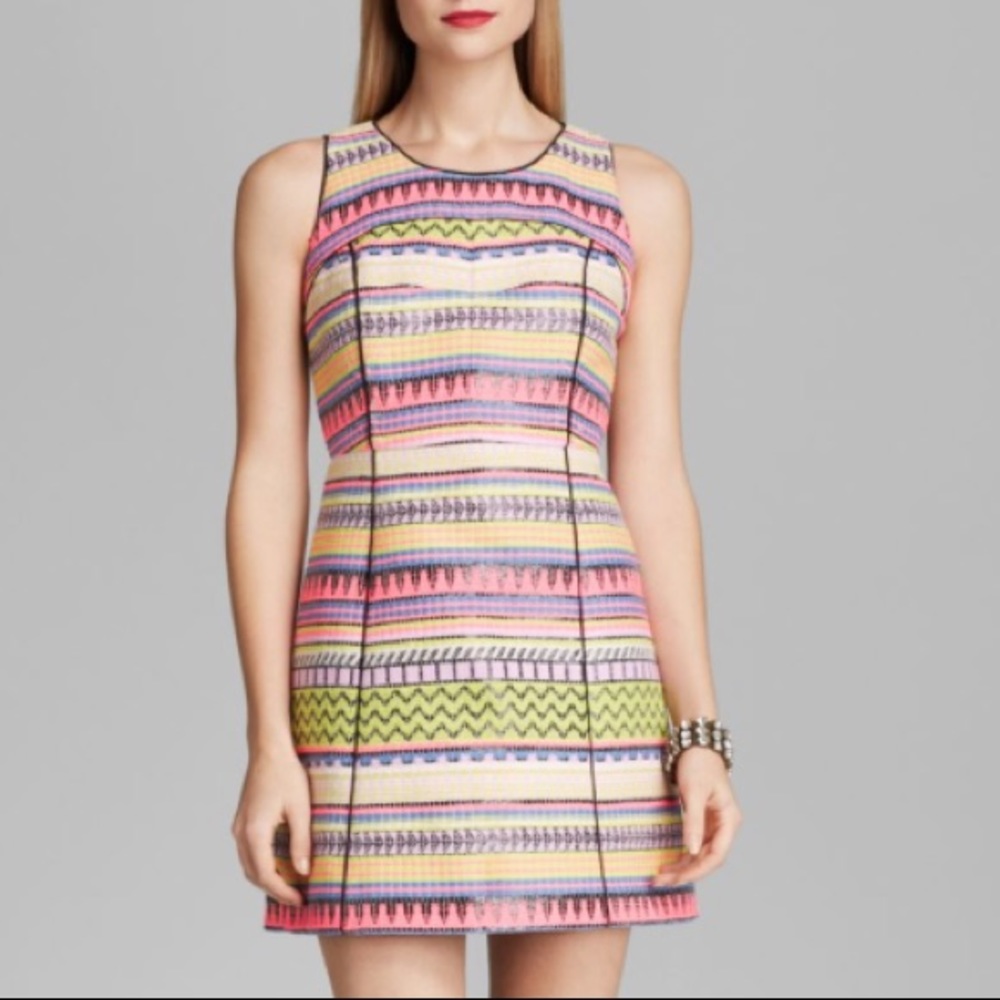 MILLY Couture Raffia Jacquard Dress